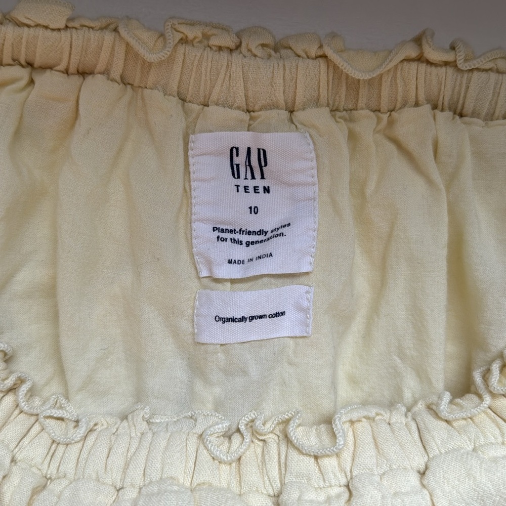 GAP Light Yellow Ruffle Skirt - Picture 2 of 2